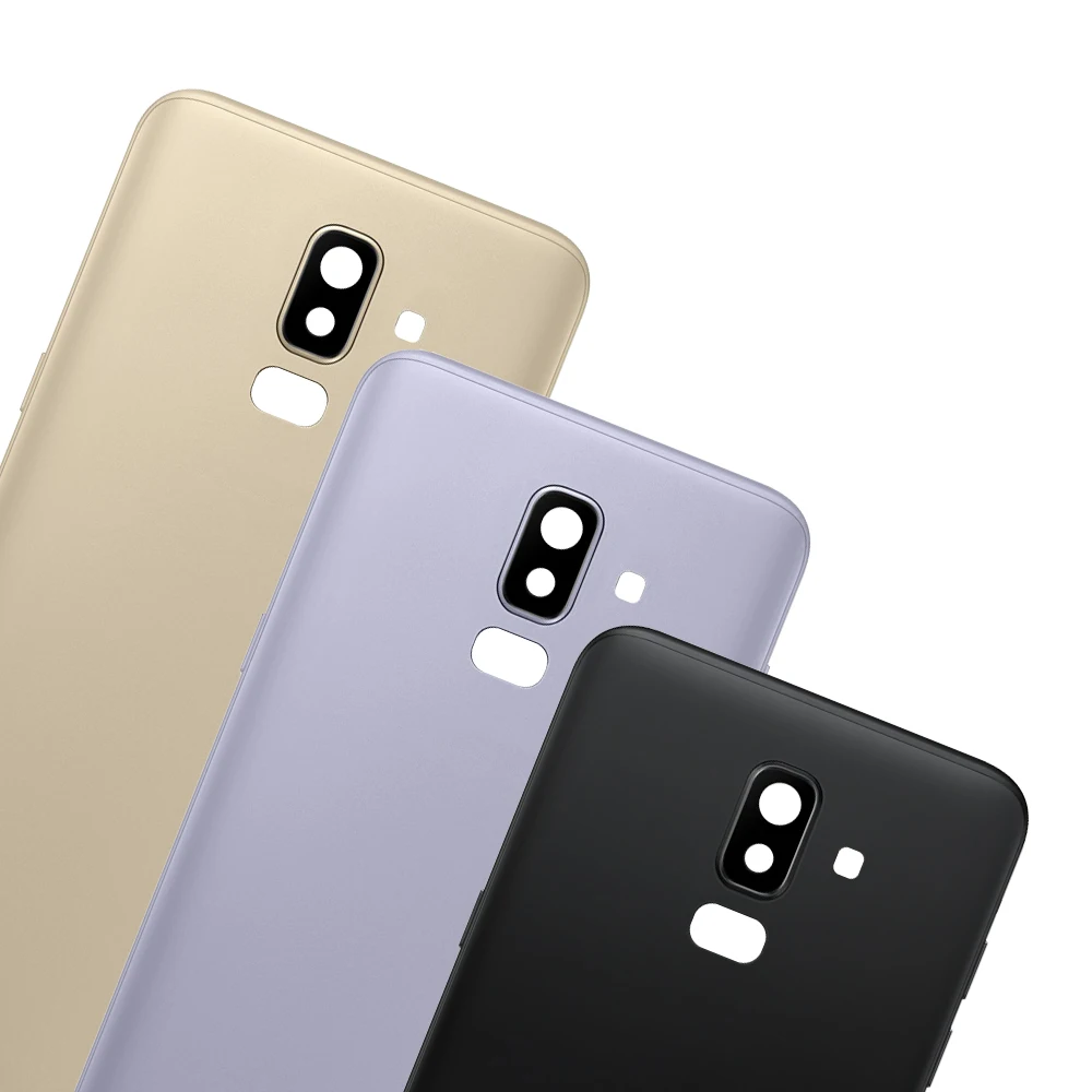 J8 полный корпус чехол для samsung Galaxy J8 J810 J810F SM-J810F задняя крышка батарейного отсека Дверь заднее стекло Корпус