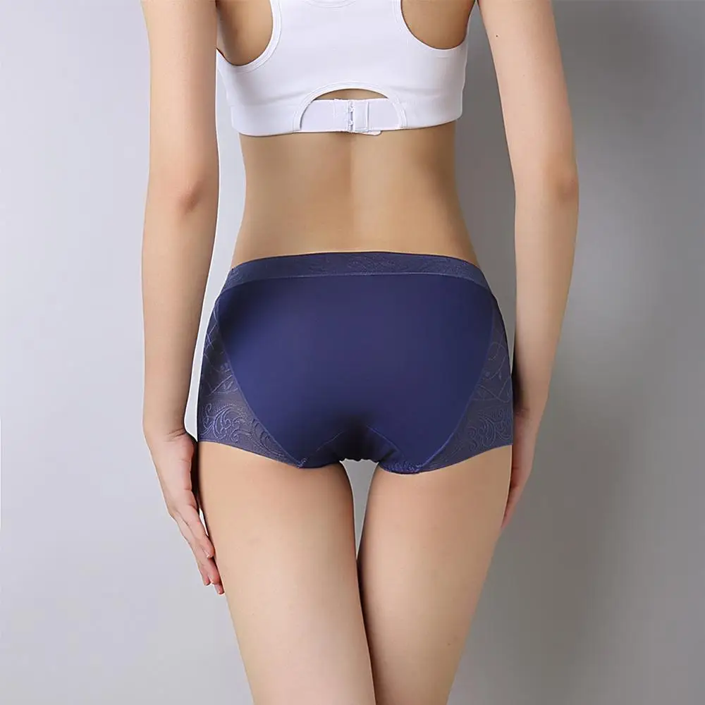Дышащие кружевные женские трусики новинка со средней талией дышащие сексуальные