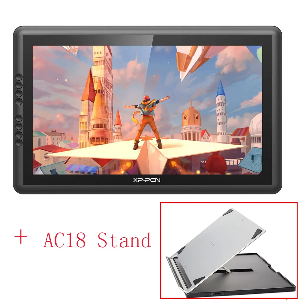 And AC18 Stand XP-Pen Artist 16Pro графический планшет для рисования цифровой Графика рисунок Стилусы для планшетов Дисплей монитор с экспресс-клавиш и регулируемая подставка 8192 - Цвет: And AC18 Stand