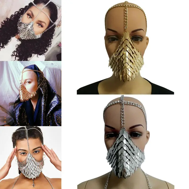 Маска на голову для Хэллоуина в американском стиле уникальная металлическая