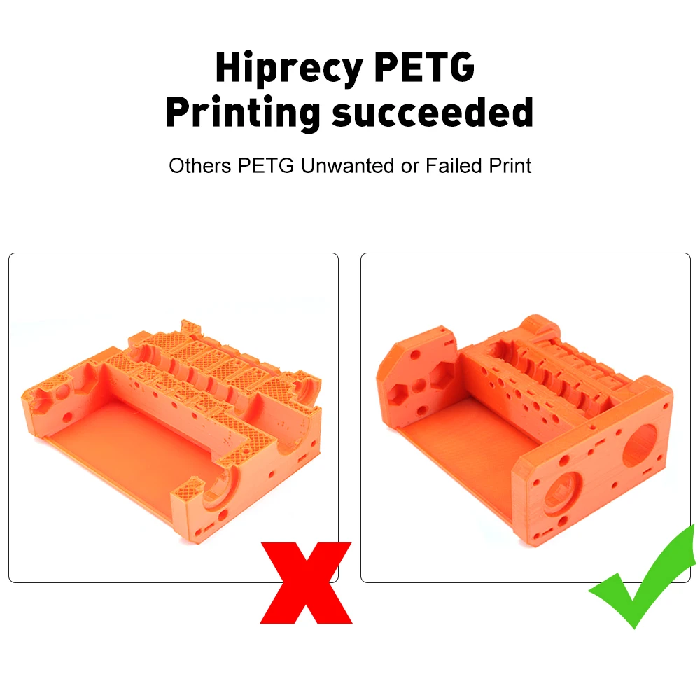 

Hiprecy PETG 3D Printer Filament 1.75mm Dooling Gift Material Hot Sale Black Color PETG 3D Filament Consumables 1KG/2.2LBS