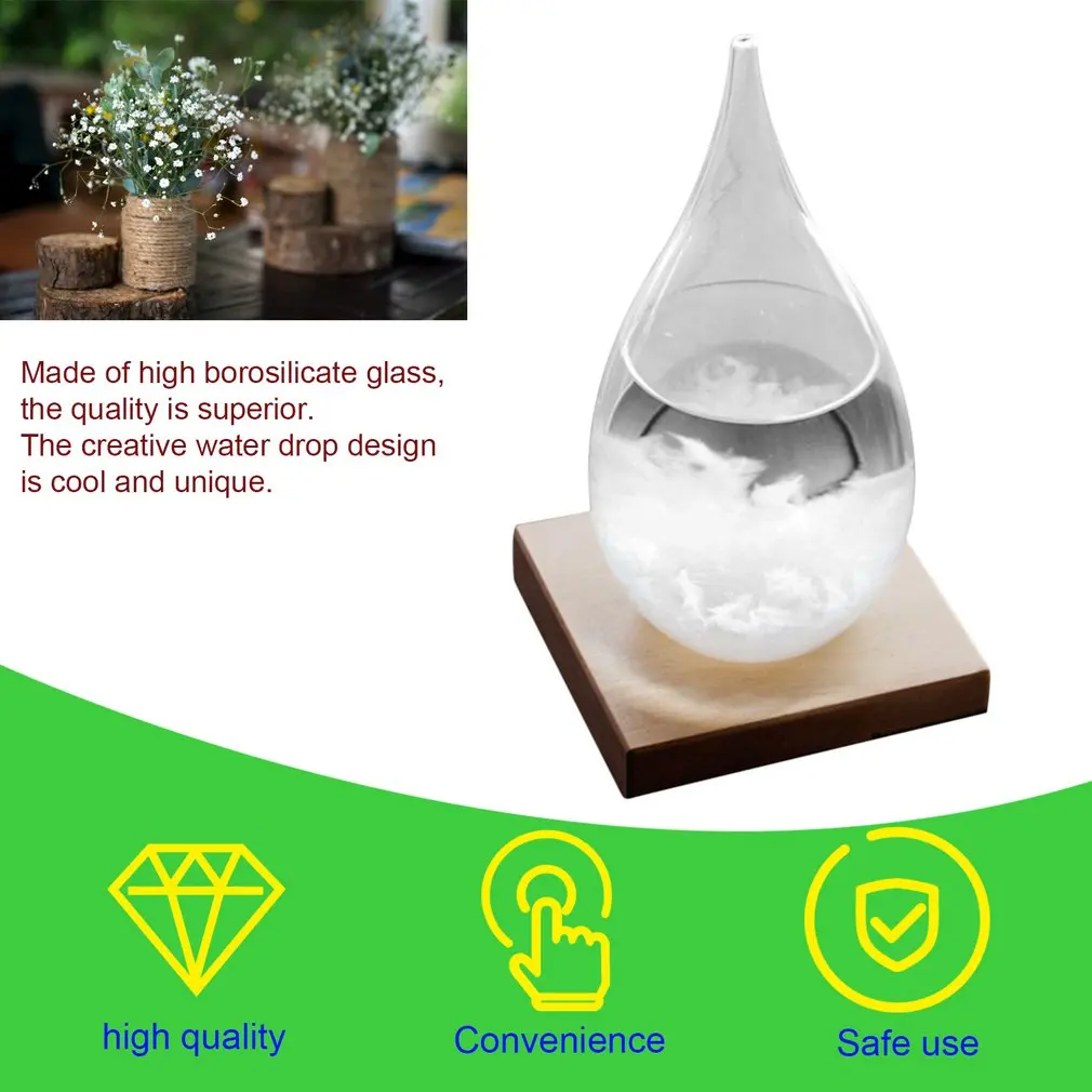 Прозрачный барометр капельное штормовое стекло креативная стеклянная бутылка в