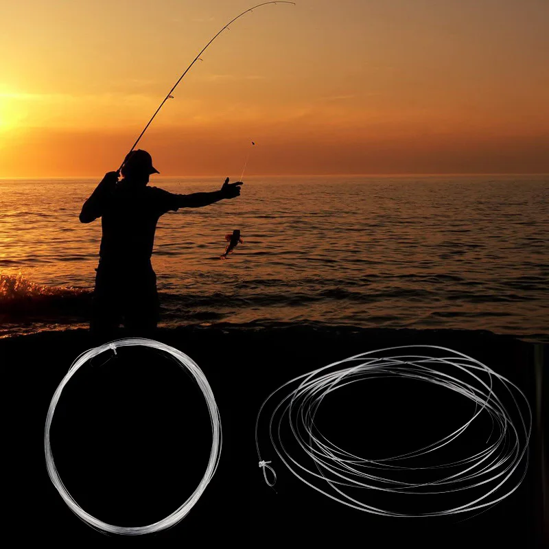 Рыболовная леска 2 7 м нейлоновый Fly разъем 9FT Leader белый открытый | Спорт и