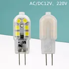 1 шт.лот G4 Светодиодная лампа, миниатюрная светодиодная лампа, 220 В переменного тока, 12 В постоянного тока, SMD2835, прожекторная люстра, высококачественное освещение, сменные галогенные лампы