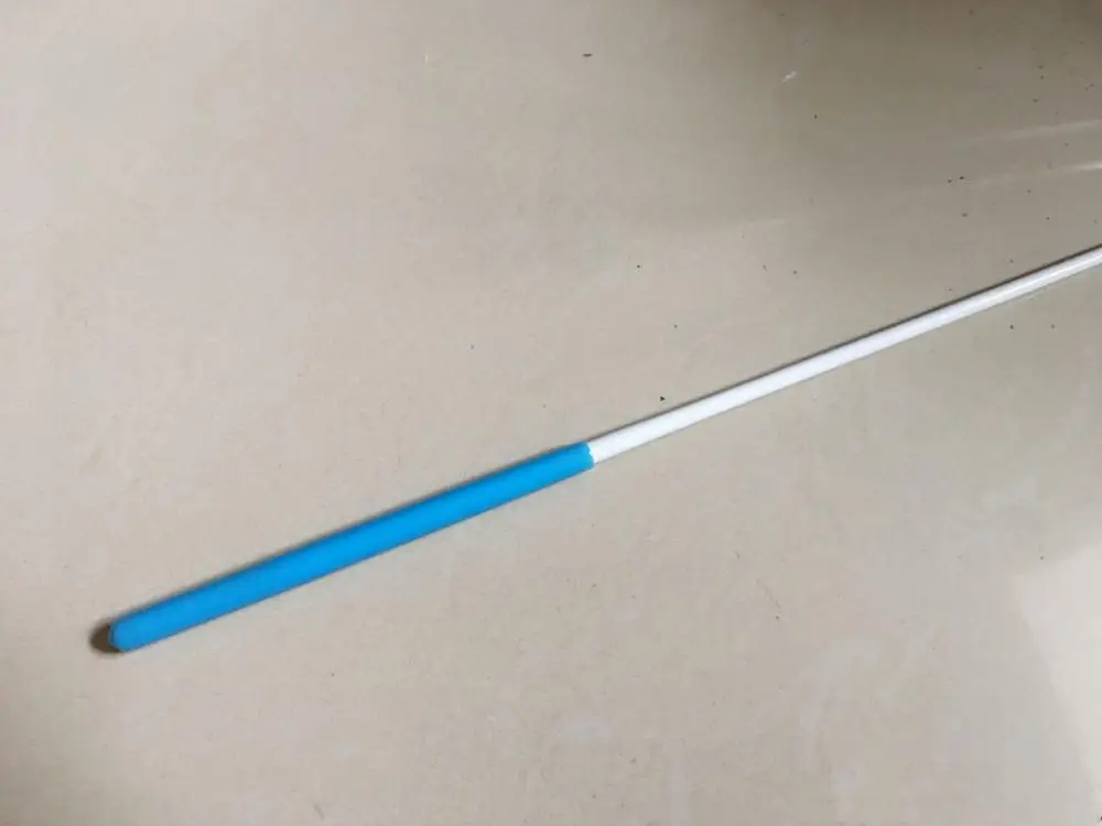 Blue Handle 10 шт. Экстра Толстая Стекловолоконная палка художественные танцевальные растяжки гимнастические ленты Вертлюг 49 см 60 см Черный Красный - Цвет: Blue Handle