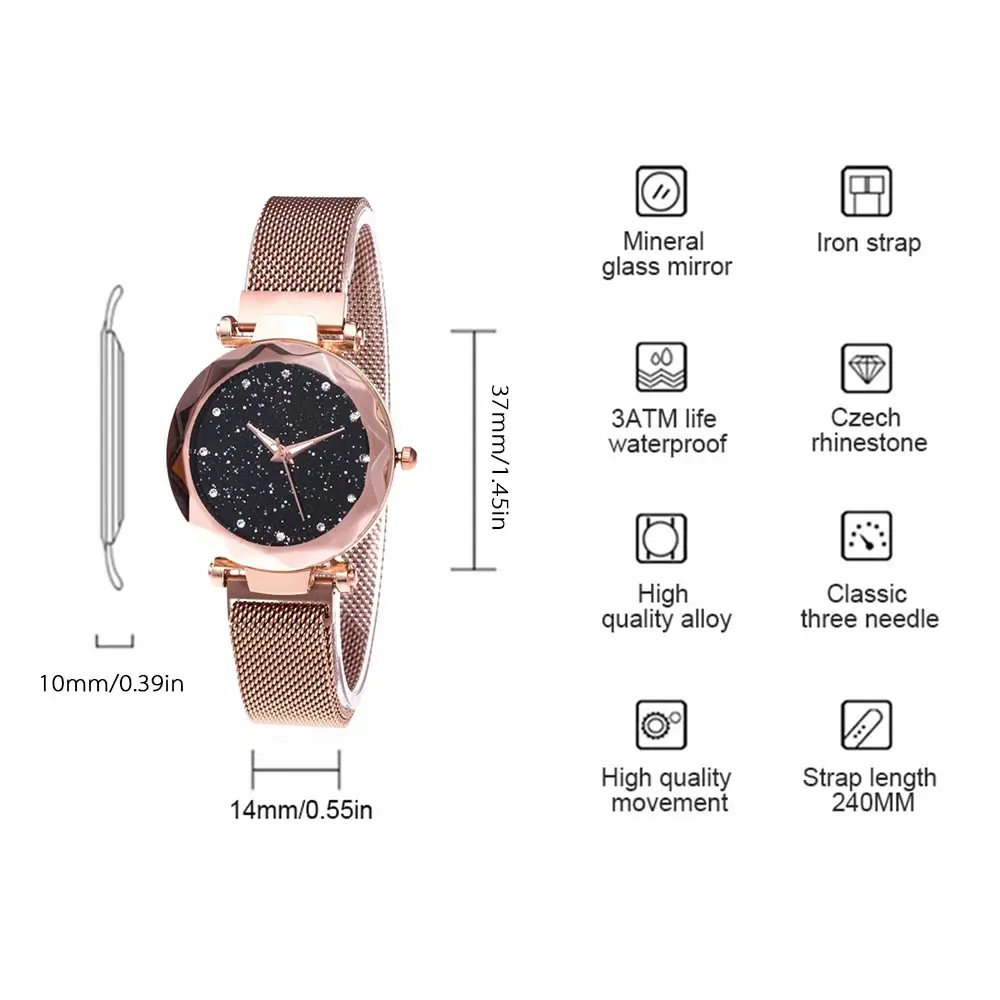 Короткие современные Кварцевые часы Женские сетчатые высококачественные сплав