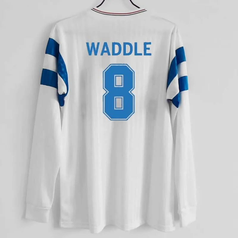 

Retro OM 1990/91 Waddle Papin Cantona Classic long Shirts Vintage Jerseys