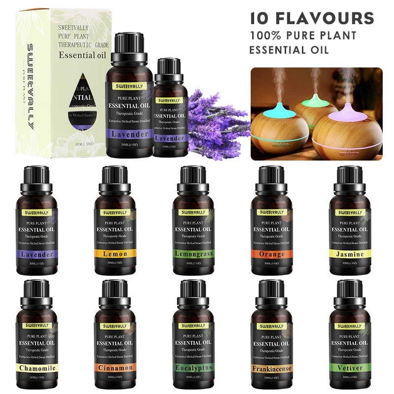 18 ароматов 30 мл эфирные массажные ароматические масла чайного дерева для