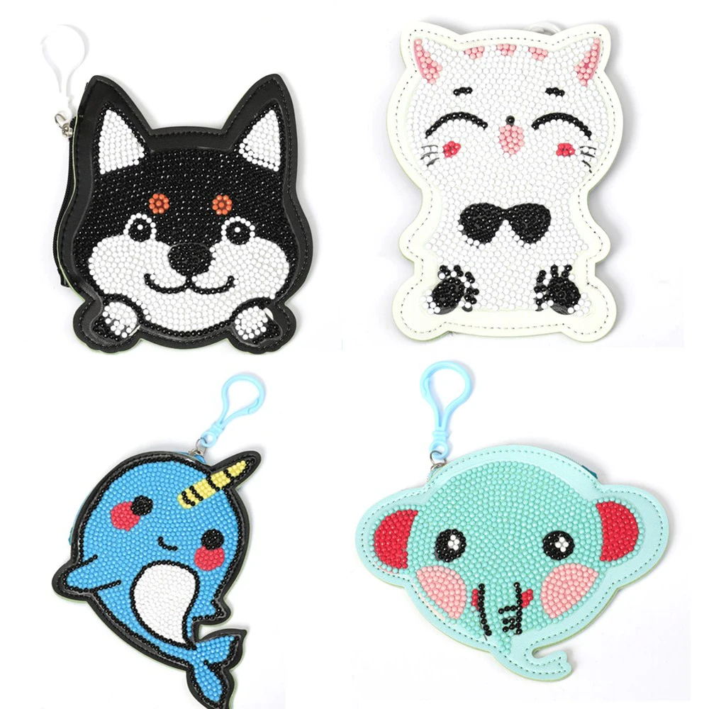 Кошелек сделай сам с полной вышивкой Сумка рисунком животного из мультфильма