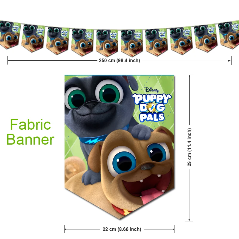 Puppy Dog Pal Birthday Party Decorations Game Baby Shower Theme Supplys Banner Cups for Kids | Дом и сад