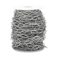 6m stainless steel cable chain link in bulk for necklace jewelry accessories diy making 15mm7mm