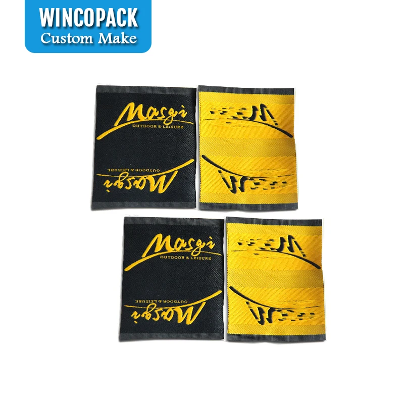 

Colorful Textile Woven Garment Label,Garment Heat Seal Label WL034