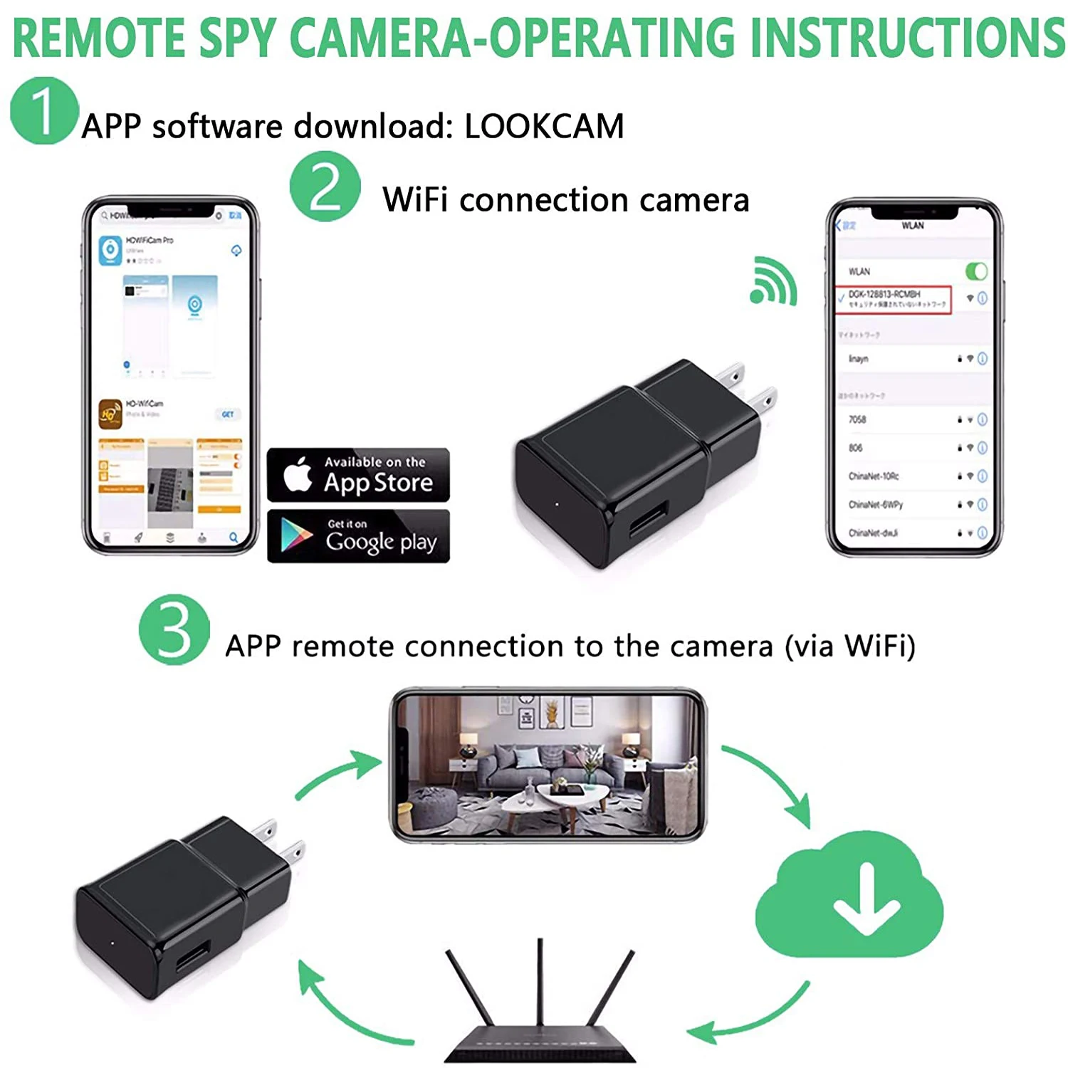 Мини-камера 1080P экшн-камера видеонаблюдения с Wi-Fi видеорегистратор беспроводная