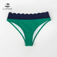 cupshe green low waist bikini bottom women sexy single panties bikini briefs 2021 separate bathing bottom swimwear