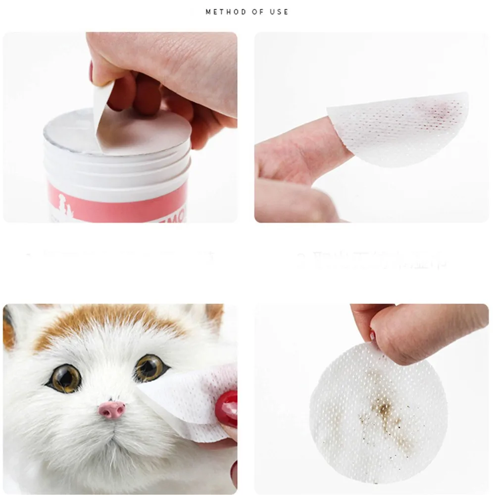 100 шт. салфетки для чистки домашних животных| |