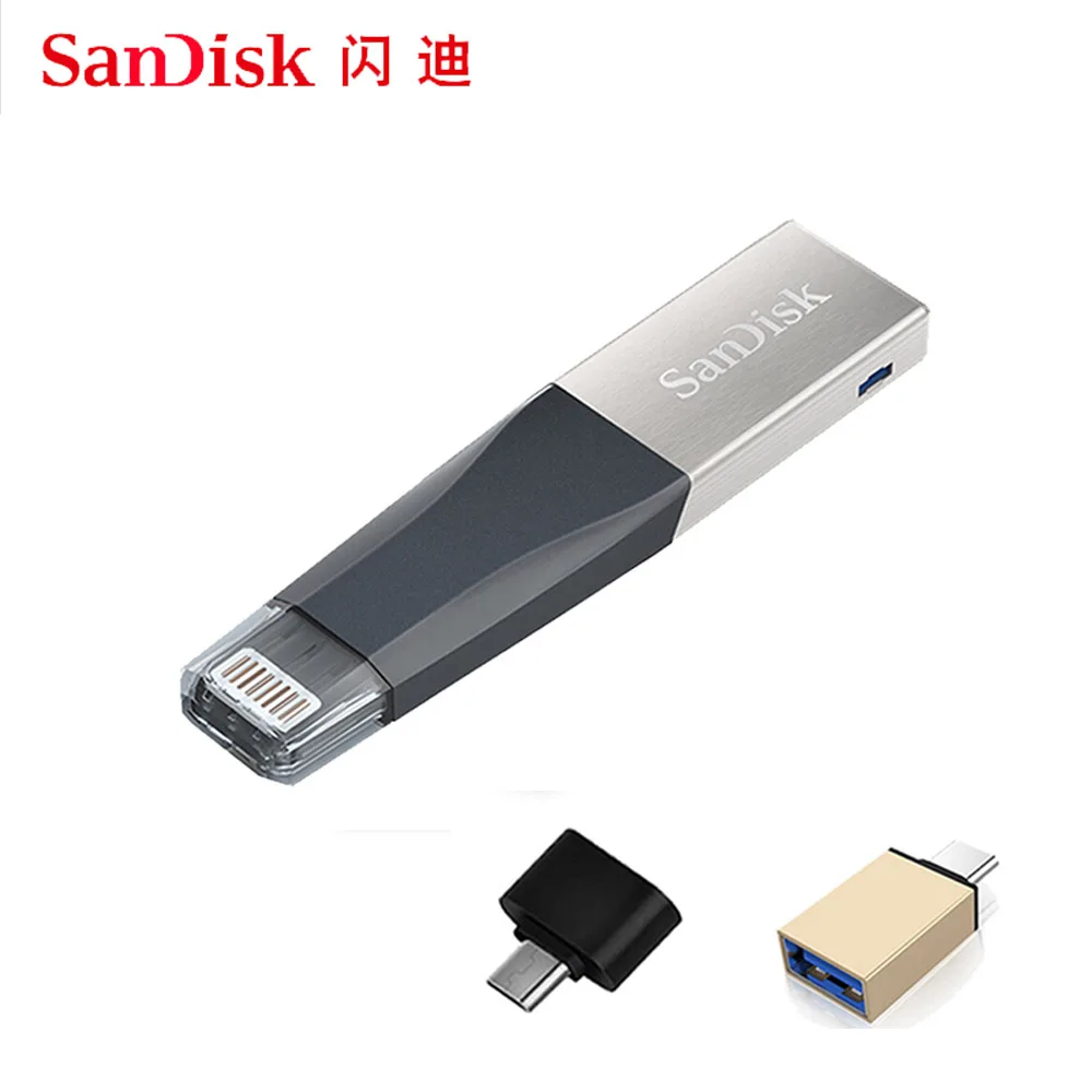 Sandisk ixpand OTG USB флэш-накопитель 64 128 ГБ Флешка 128 Гб 64 ГБ 32 ГБ 256 ГБ флеш-накопитель 3,0 USB флешка диск на ключе памяти для телефона