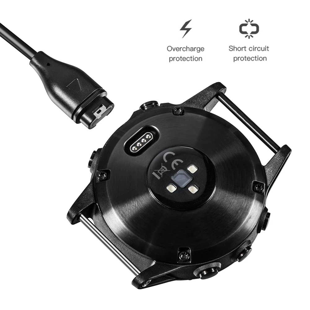 for garmin fenix 5s venu 2 smart watch smart accessories black 1m usb data fast charging cable wearable devices accessories free global shipping