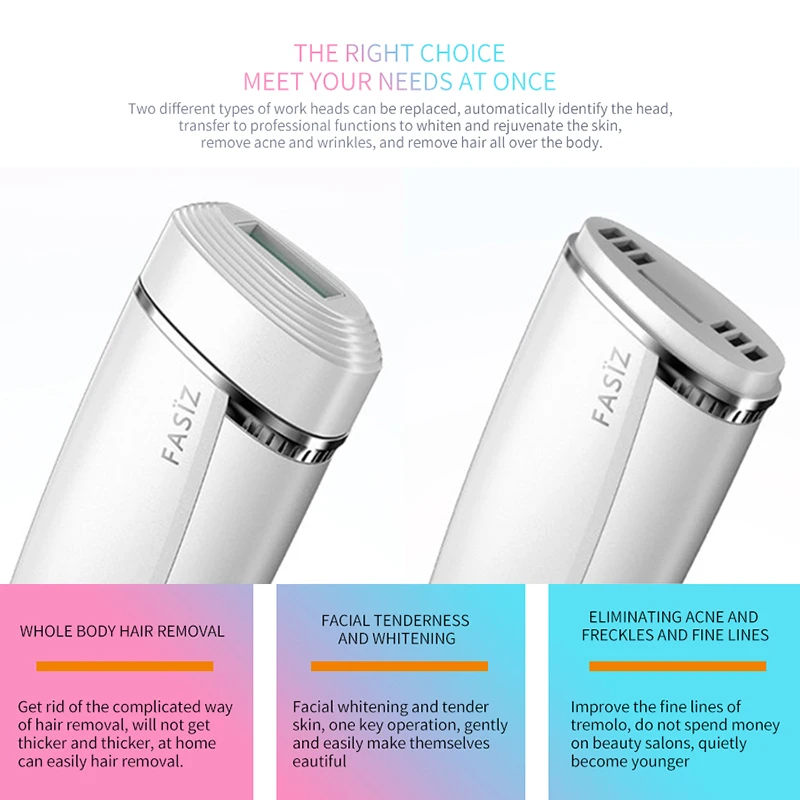 3 в 1 многофункциональный IPL лазерный эпилятор светодиодный для удаления волос