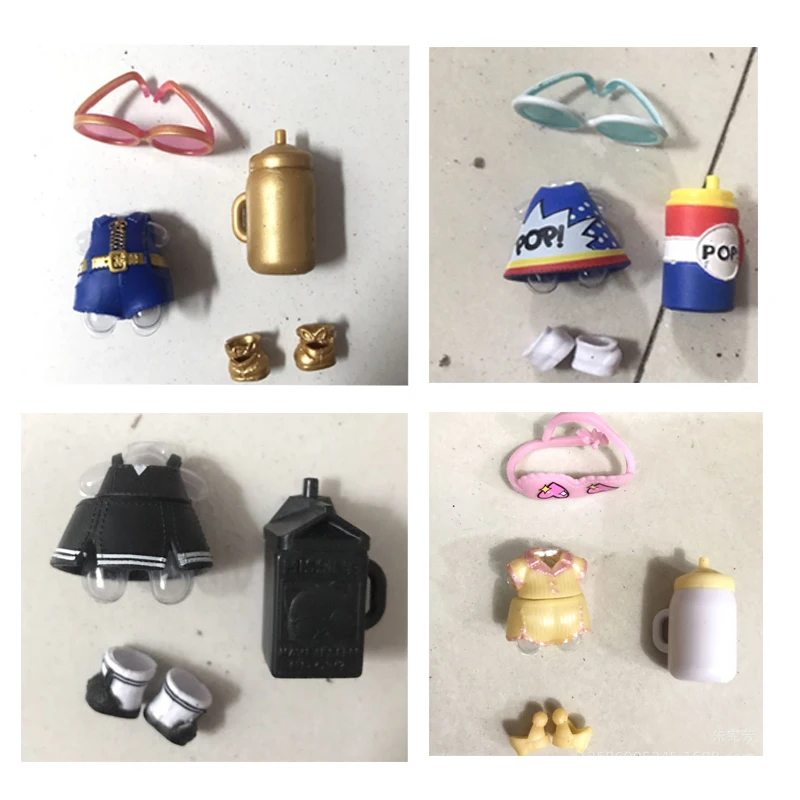 Ручная работа оригинальный кукла аксессуары lol одежда платье бутылки обувь очки