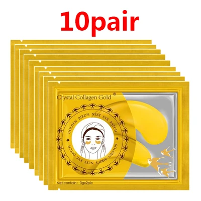 10pair style 4 10 пар, 24 к Золотая сыворотка, коллагеновая маска для глаз, маска для лица, против старения, против морщин, удаляет темные круги, мешки для глаз, гель, коллагеновая повязка на глаза - Цвет: 10pair style 4