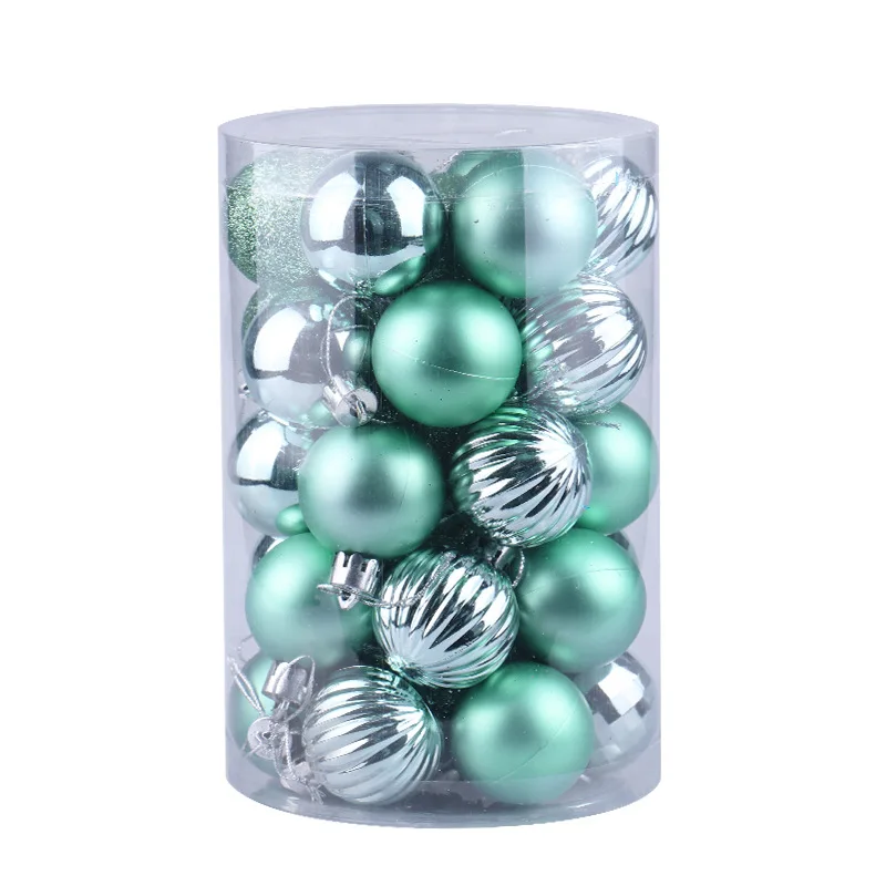 Green1 34 шт./лот, цвет 6 см/2,4 дюйма, украшение для рождественской елки, шар, висячие украшения, блестящий шар-безделушка для дома, украшение для бара и вечеринки - Цвет: Green1