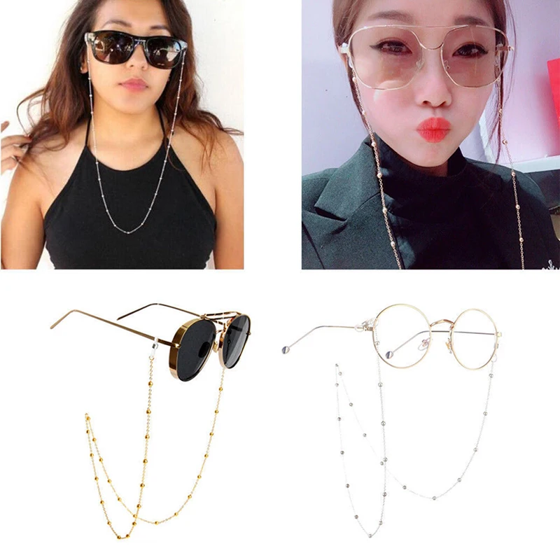 

Gold/Silver Eye Glasses Sunglasses Spectacles Vintage Chain Holder Cord Lanyard Necklace Necklace Reading Glasses Chain