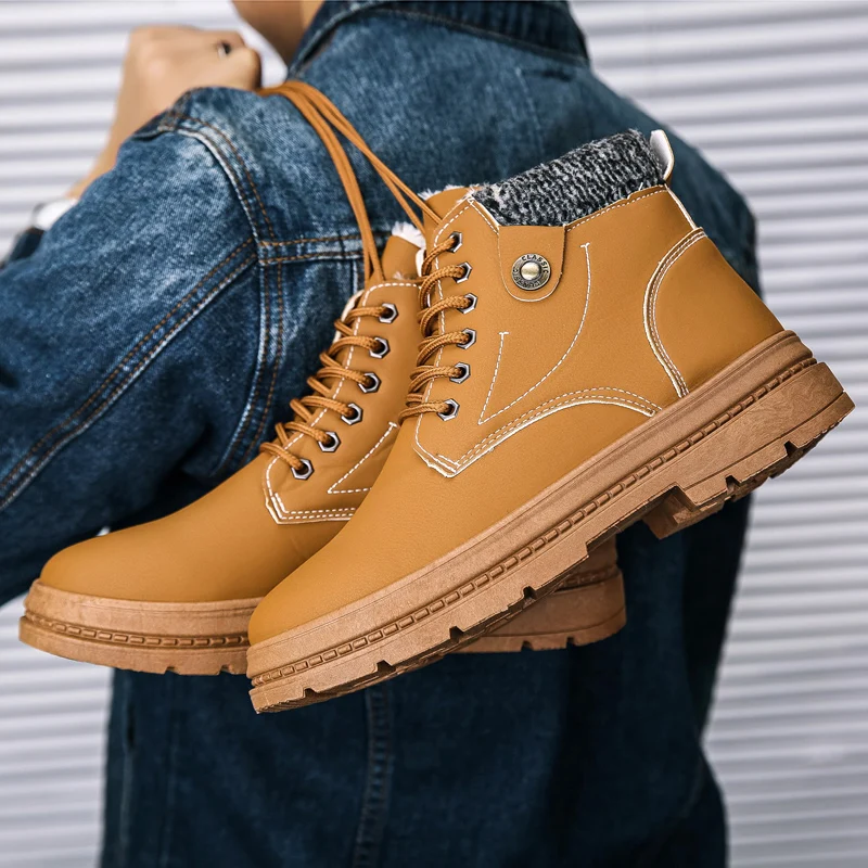 

Zapatos Casuales Man Shoes Casual Men Solid White Fashion Knitting Mens Causal Boots Leather For 2020 Sapatos
