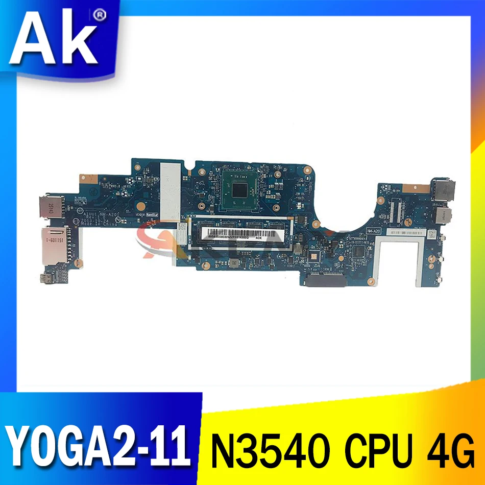 

Бесплатная доставка, материнская плата FRU 5B20G80324 AIUU1, для Lenovo, материнская плата для ноутбука с процессором N3540 4G 100%, протестирована