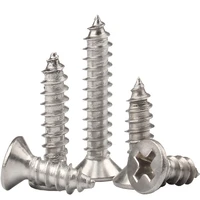 m3 m4 m5 phillips flat head self tapping screw metric thread cross recessed self tapping countersunk bolt 304 stainless steel