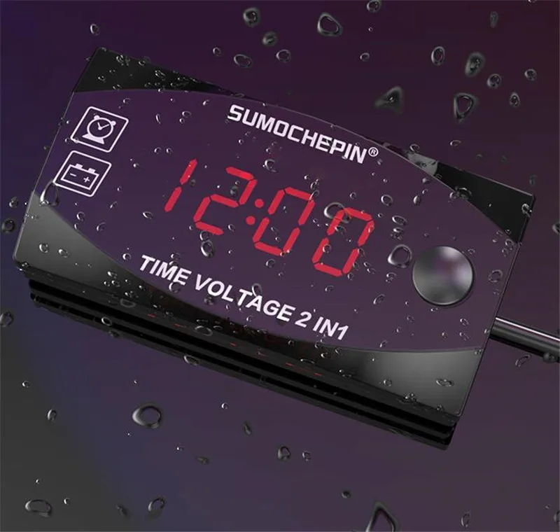 Светодиодный электронный дисплей для автомобиля цифровые часы мотоцикла