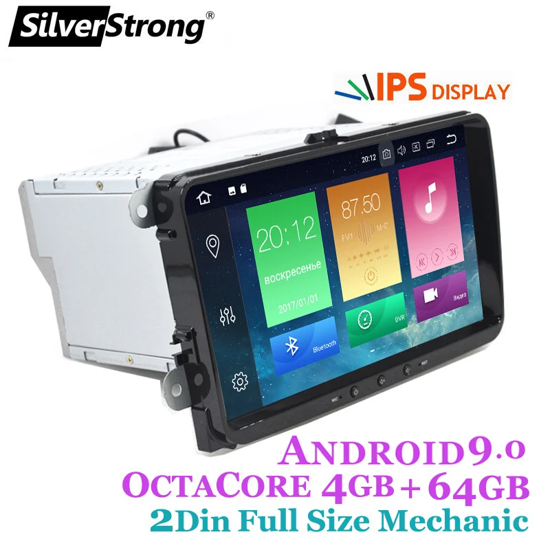 SilverStrong 2Din Android9.0 IPS Passat радио стерео для Volkswagen Golf6 Golf5 Стерео GPS Skoda Octavia 901|passat radio|passat