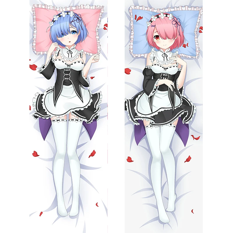 Re:Life in a different world from zero Rem Ram waifu bedding set anime body pillow ropa de cama | Дом и сад