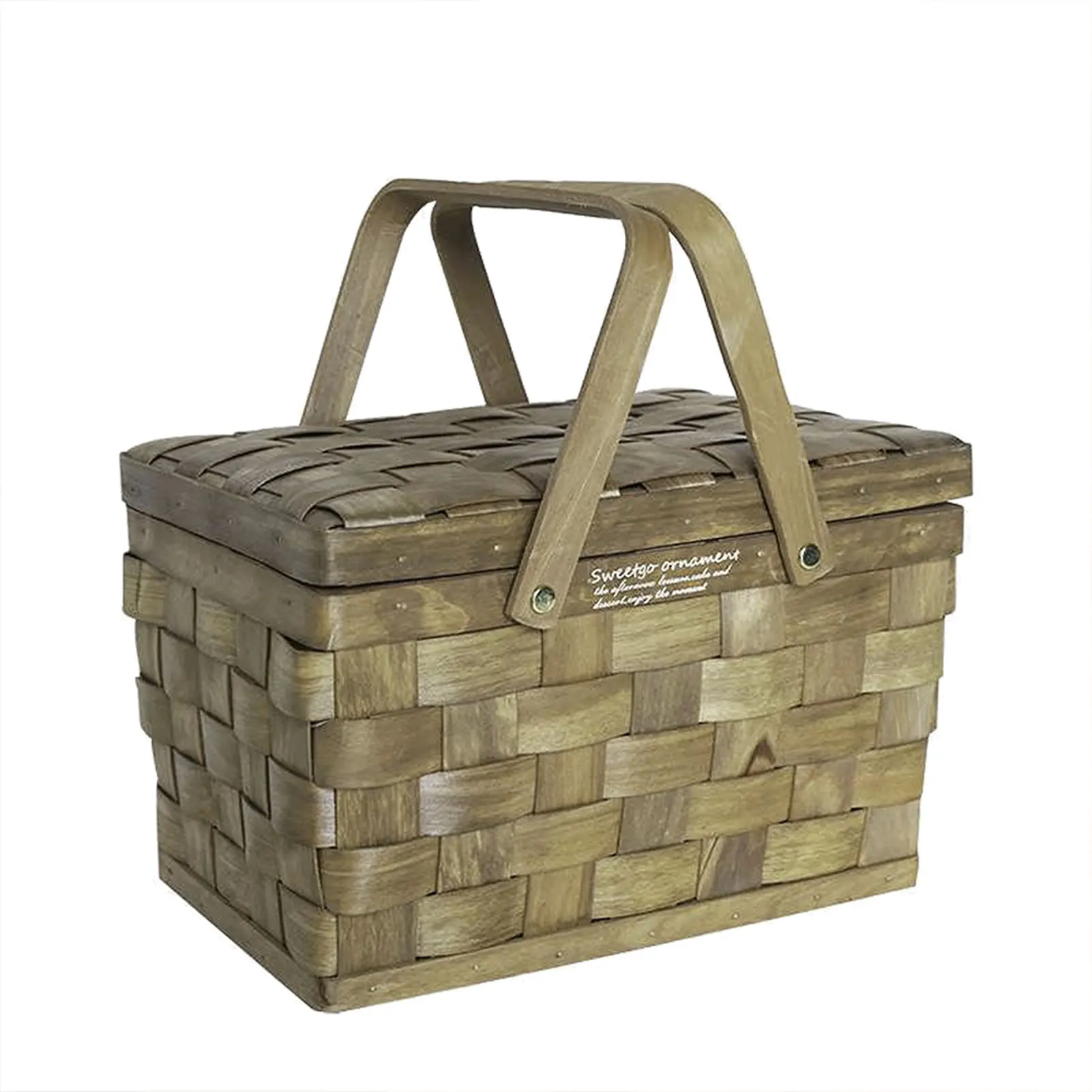 

Деревянная корзина для пикника, аксессуары, пустая подставка с крышкой и ручкой, многофункциональный свадебный подарок для отдыха на откры...