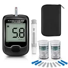 Глюкометра Safe-Accu для измерения уровня сахара в крови, комплект глюкометра с тест-полосками и ланцетами для диабетиков, медицинский измеритель уровня сахара в крови, 50 шт.