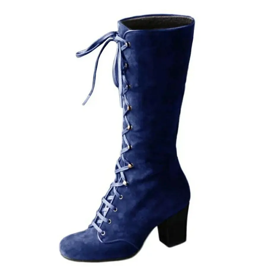 

New Women Boots Autumn Winter Fringe Half Knee High Boots Ladies Tassel Fleece Shoes Woman Botas Feminina Plus