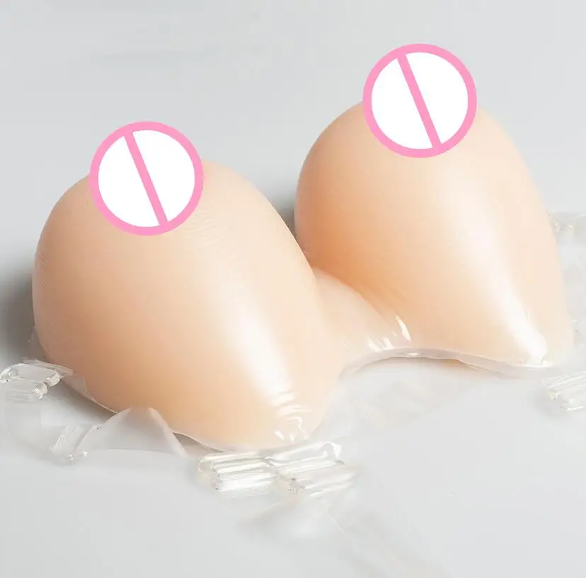2020 Silicone Breast Forms With Shoulder Straps 2800g Huge Artificial For Drag Queen Transvestite Crossdresser Boobs Enhancer