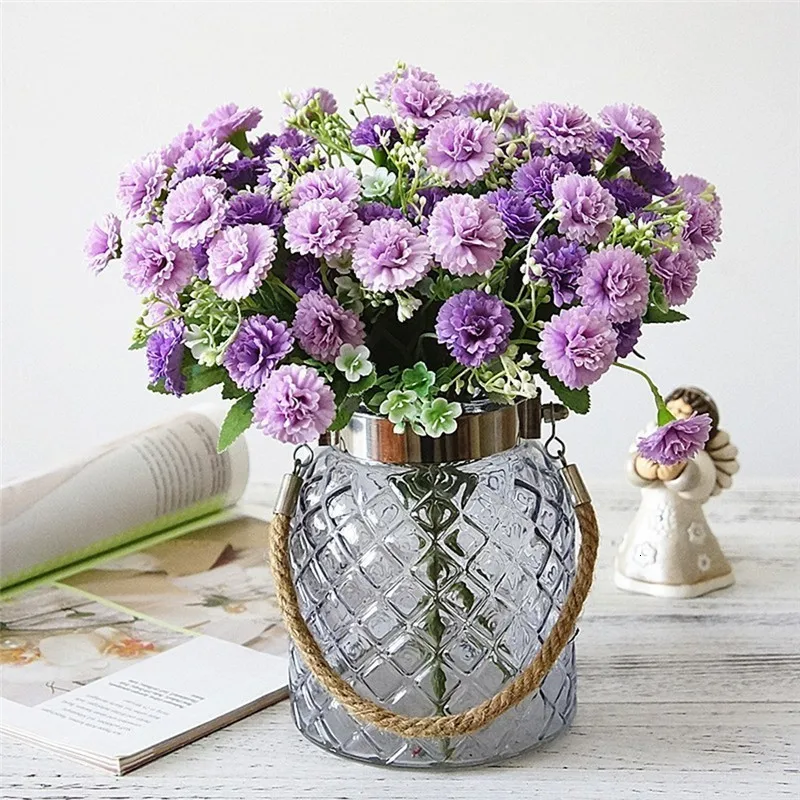 5 шт. цветы маленькое платье с цветочным узором по искусственным шелковым цветам