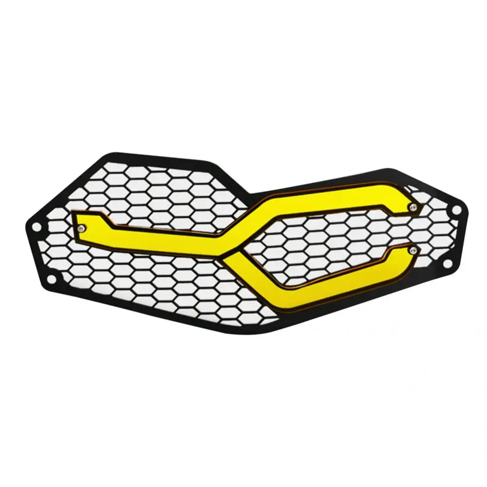 

Lightweight Useful Modification Front Lamp Grille Protector Metal Headlight Guard Protector Anti-scratch