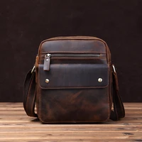 sf8037 messenger bag mens shoulder genuine leather bags flap small male man crossbody bags for men boy student leather bag
