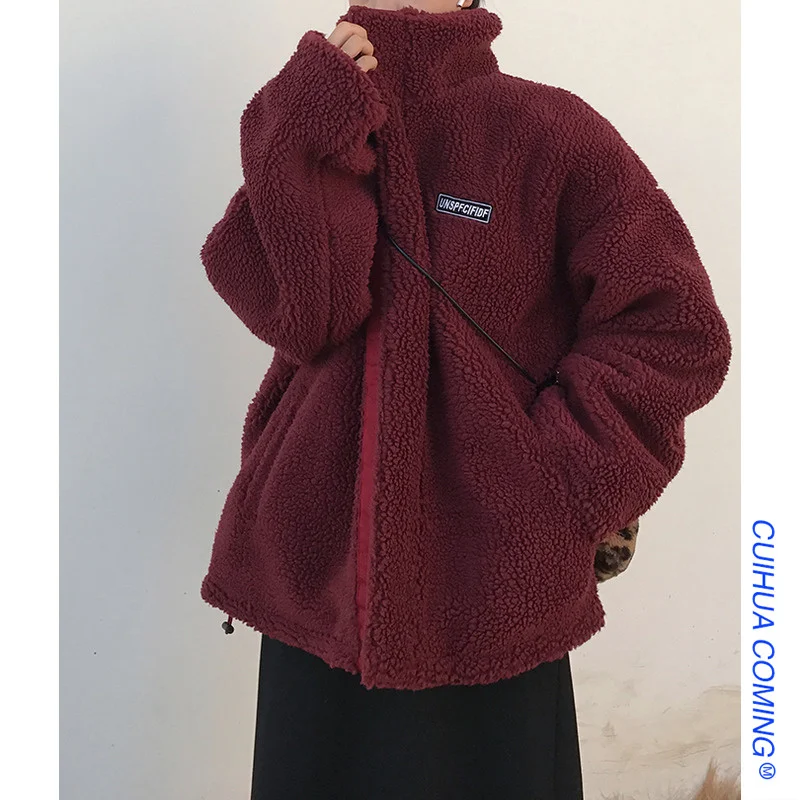 

Зимнее пальто из искусственного меха, Корейская женская куртка, утепленная женская парка, женская одежда, пальто и куртки, Женская куртка на...