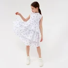 Платье для девочки MINAKU: Cotton collection цвет белый
