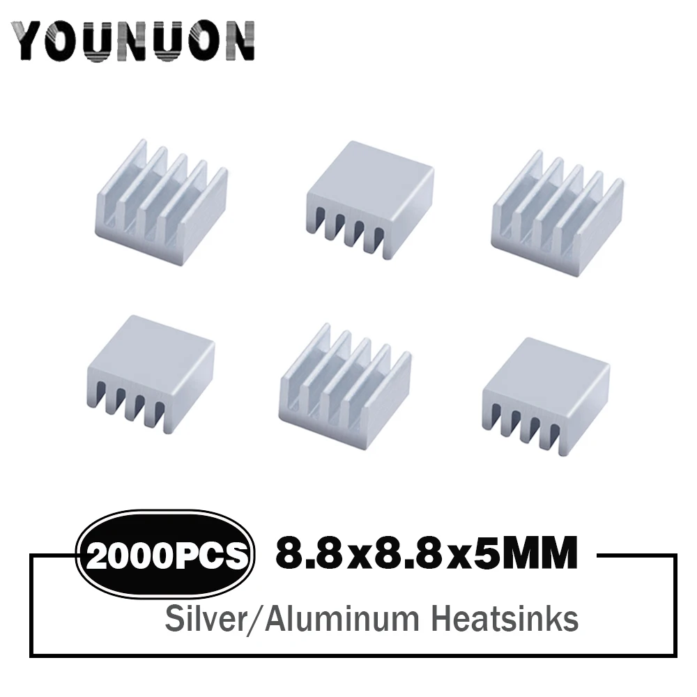 

2000 шт., мини-радиатор 8,8 мм x 8,8 мм x 5 мм