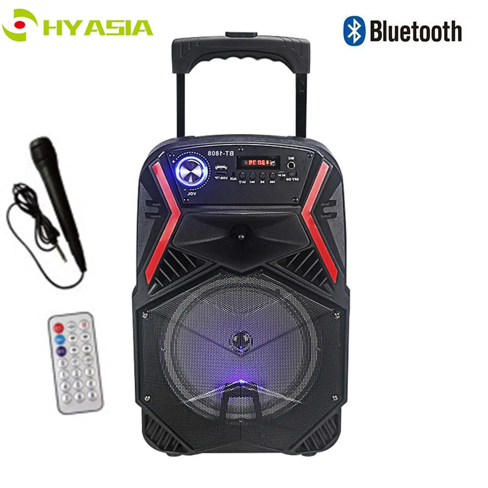 HYASIA 25 Вт стерео Bluetooth динамик сабвуфер супер бас беспроводной динамик s танец Бумбокс звуковая коробка Поддержка FM радио TF AUX USB