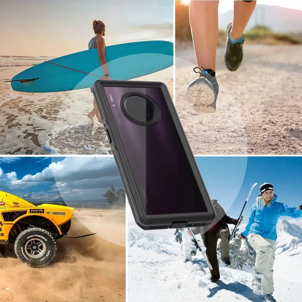 Водонепроницаемый Чехол IP68 для HUAWEI Mate 30 Pro плавания дайвинга 10 футов подводный