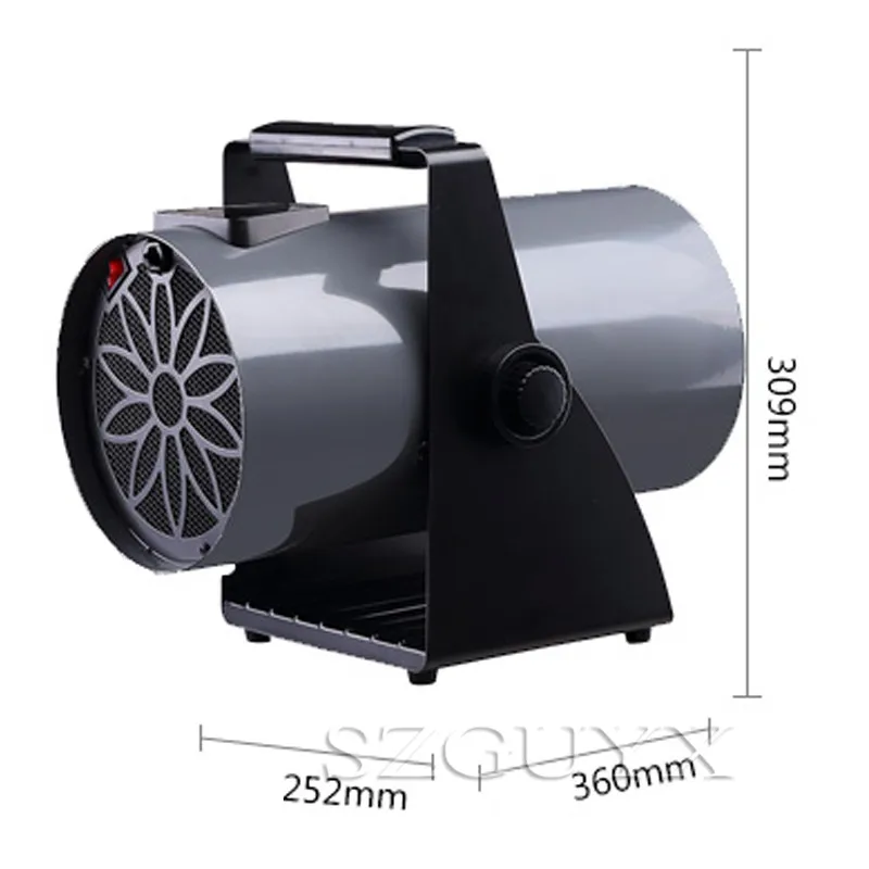 Calentador de aire caliente de cer&aacute;mica para el hogar, soplador de calor r&aacute;pido de alta potencia Industrial, con temporizador, de 3000W, para Ba&ntilde;o-1