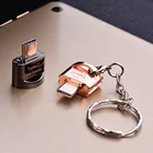 OTG кардридер с металлическим корпусом USB 3,1 Type C для TF-адаптера, высокоскоростной USB-адаптер для ПК, ноутбука, компьютера, аксессуары