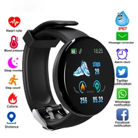 d18 fitness watches smart watch smart bracelet men women blood pressure step information reminder stopwatch for ios android