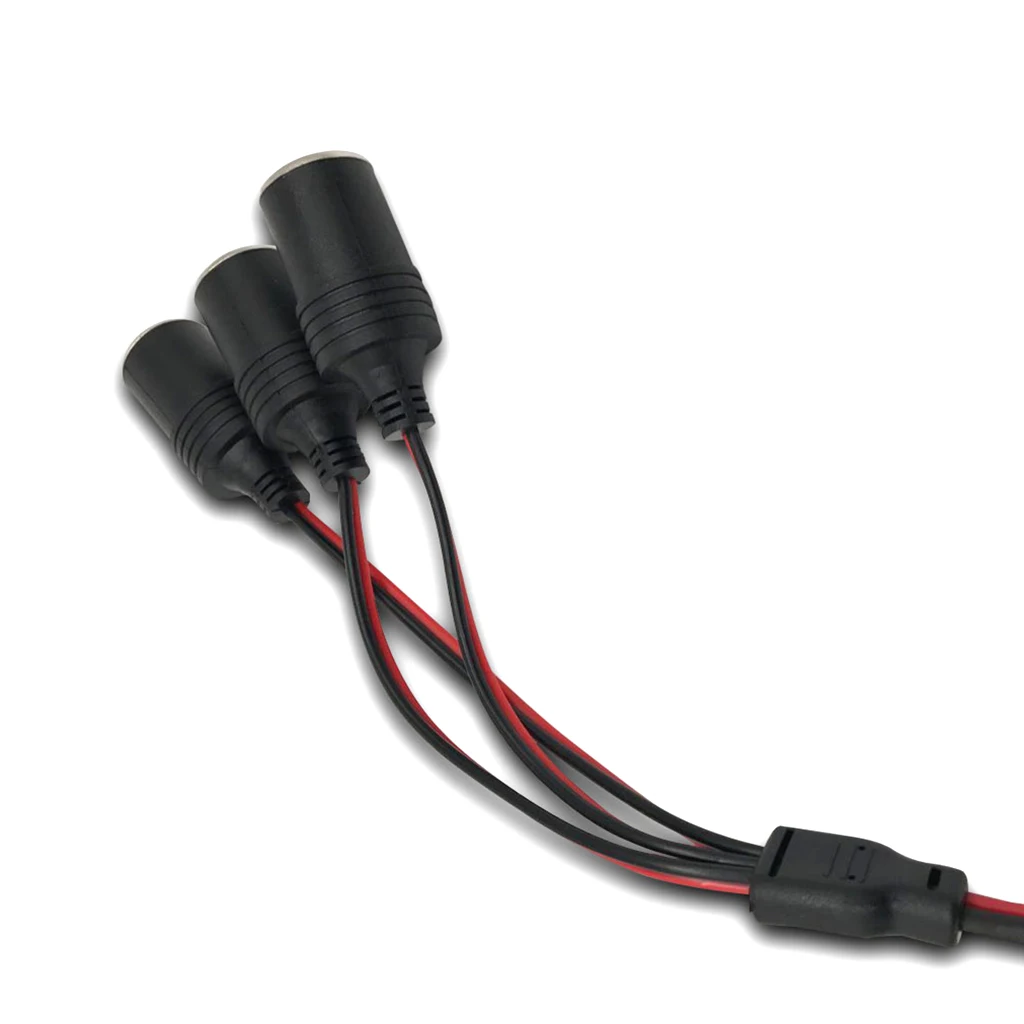 

3 Way Car Lighter Adapter Power Socket Splitter Charger Max.10A