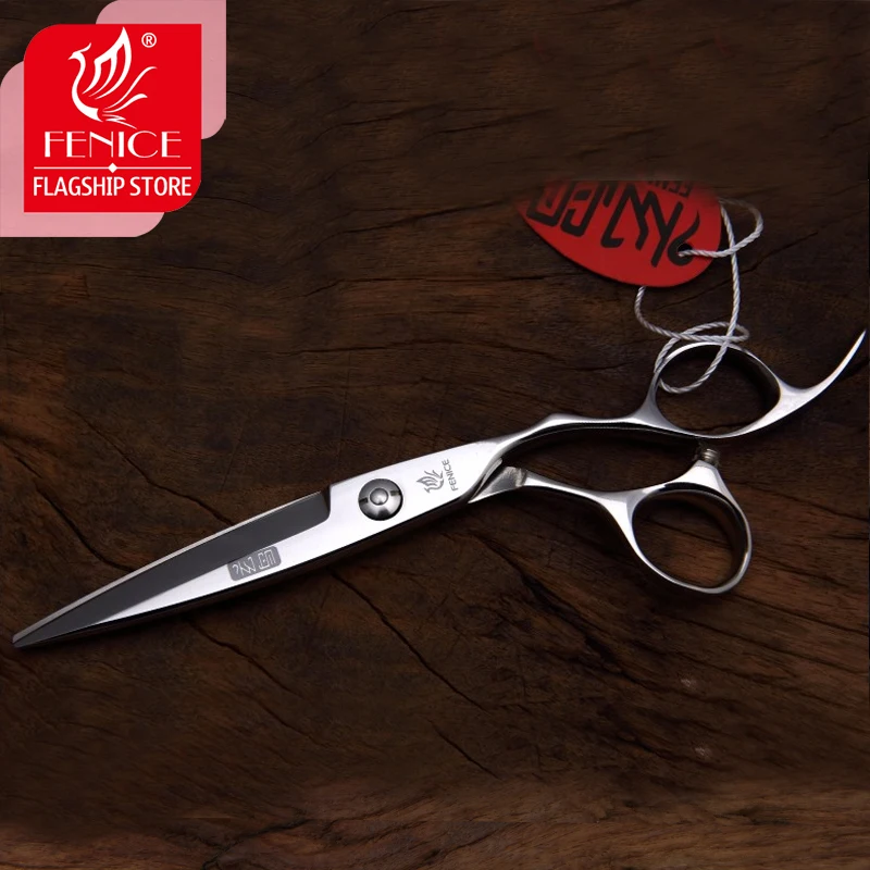 Fenice Professional Japan 440c 6.0 inch high quality hair cutting lancet hairdresser's scissors barber salon tools | Красота и