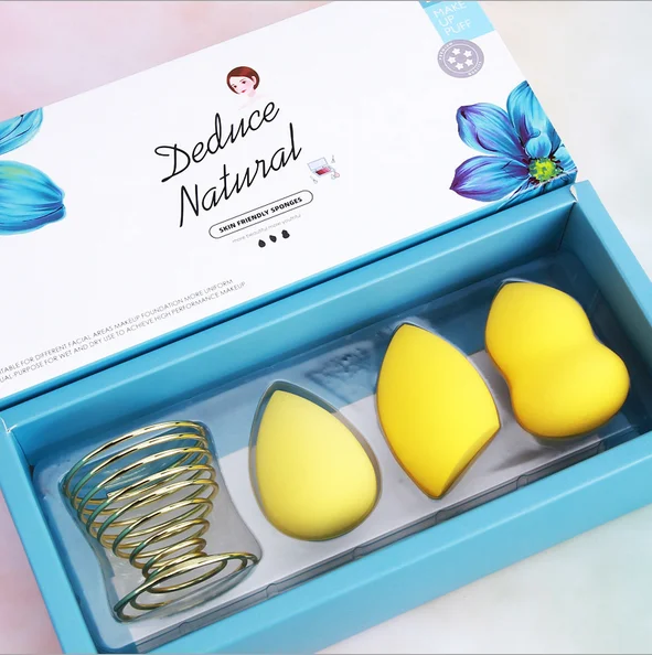 

3+1 Mini smoothie mixed sponge Gourd Puff Kit Dry and Wet Makeup Sponge Beauty Tools Gourd Beauty Egg Set